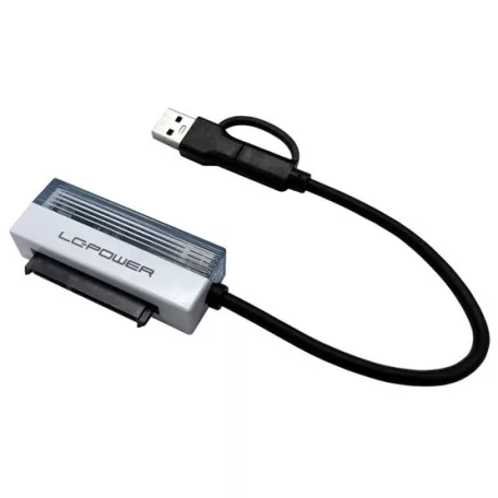 LC Power USB-C és USB-A > SATA és NVMe átalakító - LC-ADA-USB-SATA-25