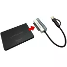 LC Power USB-C és USB-A > SATA és NVMe átalakító - LC-ADA-USB-SATA-25