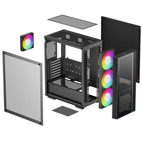 DeepCool Midi - MATREXX55 V4 C - Fekete - R-MATREXX55-BCADA4-G-4