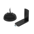 Lanberg Wi-Fi 6 2,4 GHz-es vezeték nélküli USB hálózati adapter