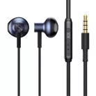Baseus Encok H19 Wired Earphones 3,5 mm jack mikrofonos fülhallgató, fekete
