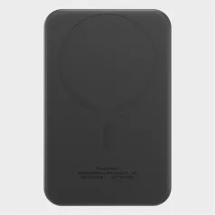   Baseus Magnetic Mini vezeték nélküli gyorstöltő powerbank 5000 mAh, 20W, fekete + 60W USB Type-C, 30cm kábel