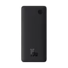 Baseus Airpow Lite powerbank 10000 mAh, 15W, fekete + USB Type-C, 30cm kábel