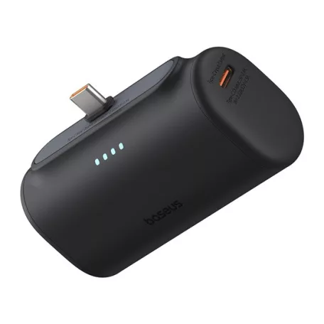 Baseus Compact gyorstöltő powerbank 5000 mAh, 20W USB Type-C csatlakozóval, fekete