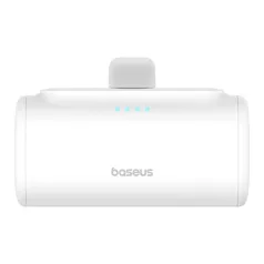   Baseus Compact gyorstöltő powerbank 5000 mAh, 20W USB Type-C csatlakozóval, fehér