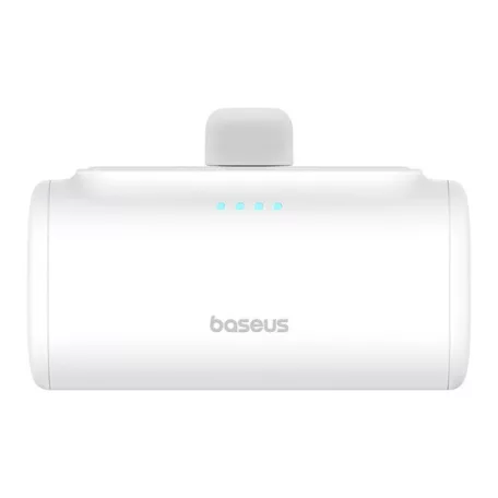 Baseus Compact gyorstöltő powerbank 5000 mAh, 20W USB Type-C csatlakozóval, fehér