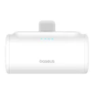 Baseus Compact gyorstöltő powerbank 5000 mAh, 20W iPhone csatlakozóval, fehér