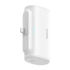 Baseus Compact gyorstöltő powerbank 5000 mAh, 20W iPhone csatlakozóval, fehér