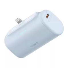   Baseus Compact gyorstöltő powerbank 5000 mAh, 20W iPhone csatlakozóval, kék