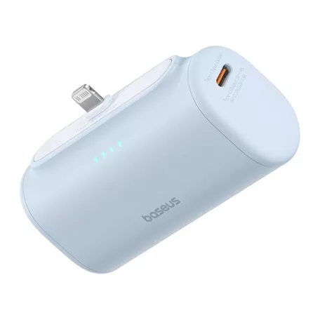 Baseus Compact gyorstöltő powerbank 5000 mAh, 20W iPhone csatlakozóval, kék