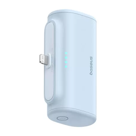 Baseus Compact gyorstöltő powerbank 5000 mAh, 20W iPhone csatlakozóval, kék