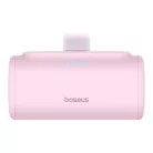 Baseus Compact gyorstöltő powerbank 5000 mAh, 20W iPhone csatlakozóval, rózsaszín