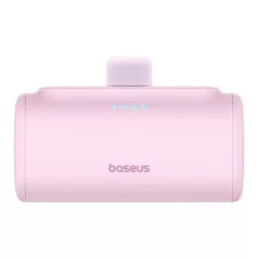   Baseus Compact gyorstöltő powerbank 5000 mAh, 20W iPhone csatlakozóval, rózsaszín