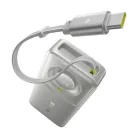 Baseus Free2Pull gyorstöltő powerbank 10000 mAh, 30W, beépített USB Type-C kábel, szürke