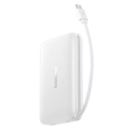 Baseus PicoGo Qi2 Magnetic vezeték nélküli gyorstöltő powerbank 10000 mAh, 27W, fehér