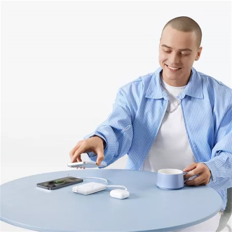 Baseus PicoGo Qi2 Magnetic vezeték nélküli gyorstöltő powerbank 10000 mAh, 27W, fehér