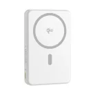 Baseus Airpow II Qi2 Magnetic vezeték nélküli gyorstöltő powerbank 10000 mAh, 22.5W, fehér + 60W USB Type-C, 30cm kábel