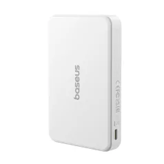   Baseus Airpow II Qi2 Magnetic vezeték nélküli gyorstöltő powerbank 10000 mAh, 22.5W, fehér + 60W USB Type-C, 30cm kábel
