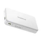 Baseus Airpow II Qi2 Magnetic vezeték nélküli gyorstöltő powerbank 10000 mAh, 22.5W, fehér + 60W USB Type-C, 30cm kábel