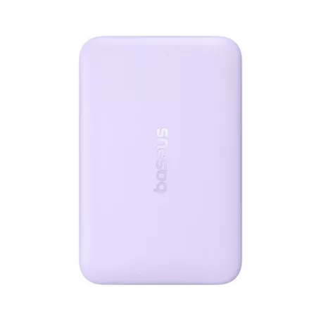 Baseus EnerFill FM11 Magnetic vezeték nélküli gyorstöltő powerbank 10000 mAh, 22.5W, lila + USB Type-C, 30cm kábel