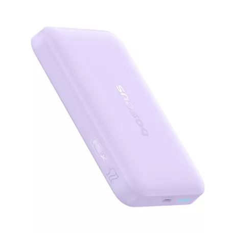 Baseus EnerFill FM11 Magnetic vezeték nélküli gyorstöltő powerbank 10000 mAh, 22.5W, lila + USB Type-C, 30cm kábel