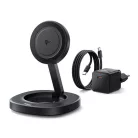 Baseus EnerFill FF11 vezeték nélküli töltő 15W, fekete + 20W hálózati gyorstöltő + USB Type-C, 1m kábel