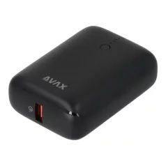   AVAX PB105B MINI PD/Type-C 20W gyorstöltő Powerbank 10.000mAh, fekete