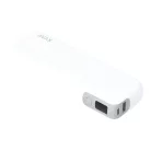 AVAX PB106W LEISURE PD/Type-C 30W+QC 18W gyorstöltő Powerbank 15.000mAh, fehér - Dobozsérült termék