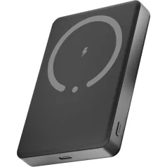   AVAX PB600 FREELY+ 15W Mágneses SLIM Vezeték nélküli Powerbank 10.000mAh + 20W USB-C (PD3.0), szürke