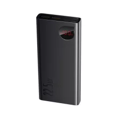   Baseus Adaman Metal gyorstöltő powerbank 20000 mAh, 22.5W, fekete + 3A USB Type-C, 30cm kábel