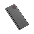 Baseus Adaman Metal gyorstöltő powerbank 20000 mAh, 22.5W, fekete + 3A USB Type-C, 30cm kábel