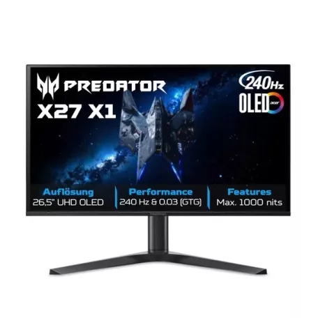 Acer 27" Predator X27X1bmiippruzx ZeroFrame - OLED - UHD - 240Hz