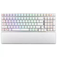   ASUS ROG Strix Scope II 96 RX vezeték nélküli billentyűzet - UK layout - Fehér /ROG RX/