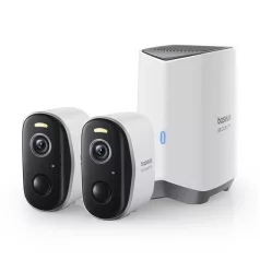   Baseus Security N1 Plus 2K kültéri biztonsági kamera KIT, fehér