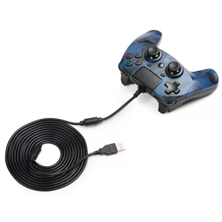 Snakebyte PS4 GamePad 4 S - vezetékes kontroller - kék terepmintás