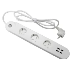   Denver SHP-300U okos hálózati hosszabbító és 4db USB töltő