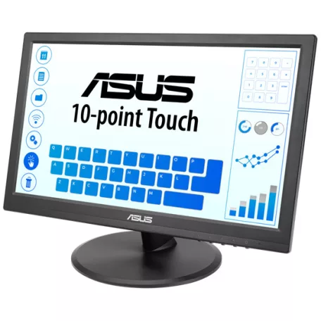 Asus 15.6" Érintőképernyős monitor - VT169HE - FHD - IPS LED - 60Hz - Fekete