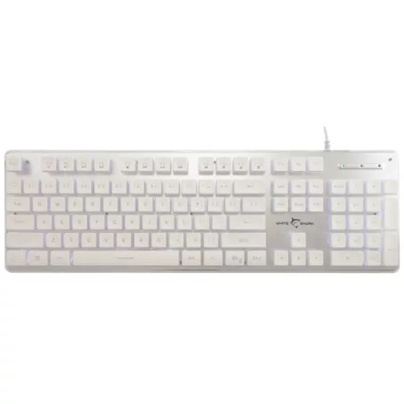 White Shark GK-003241W-US TACHI vezetékes membrán gamer billentyűzet - fehér - US