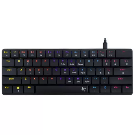 White Shark GK-006111-B/R-US NAGAMAKI vezetékes mechanikus (Red switch) gamer billentyűzet - fekete - US