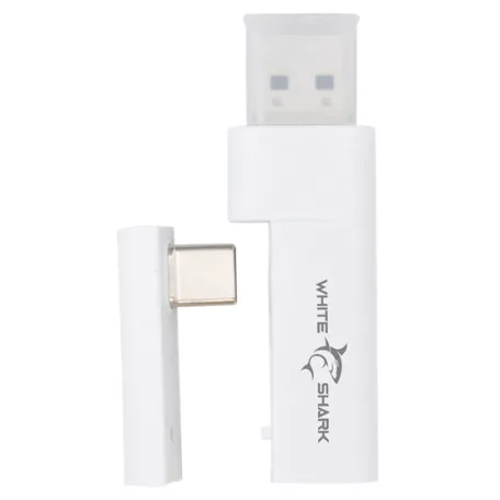 White Shark WGH-2444W FIRECREST vezeték nélküli gamer fejhallgató mikrofonnal - fehér