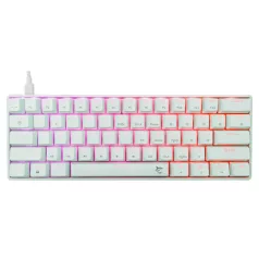   White Shark GK-004211W/R-US SHINOBI-2 vezetékes mechanikus gamer billentyűzet - fehér - US