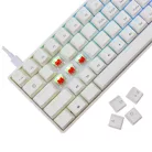 White Shark GK-004211W/R-US SHINOBI-2 vezetékes mechanikus gamer billentyűzet - fehér - US