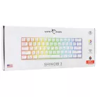 White Shark GK-004211W/R-US SHINOBI-2 vezetékes mechanikus gamer billentyűzet - fehér - US