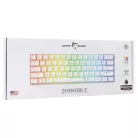 White Shark GK-004231W/BR-US SHINOBI-2 vezetékes mechanikus gamer billentyűzet - fehér - US