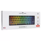 White Shark GK-004111B/R-US SHINOBI-2 vezetékes mechanikus gamer billentyűzet - fekete - US