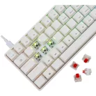 White Shark GK-004213V2-W/R-HU SHINOBI-2 vezetékes mechanikus gamer billentyűzet - fehér - HU /piros/