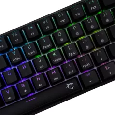   White Shark GK-004123B/BL-HU SHINOBI-2 vezetékes mechanikus gamer billentyűzet - fekete - HU /kék/