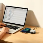 Baseus Digital LED Display 2-in-1 vezeték nélküli töltő 20W, fekete + 3A USB Type-A – USB Type-C,  1m kábel