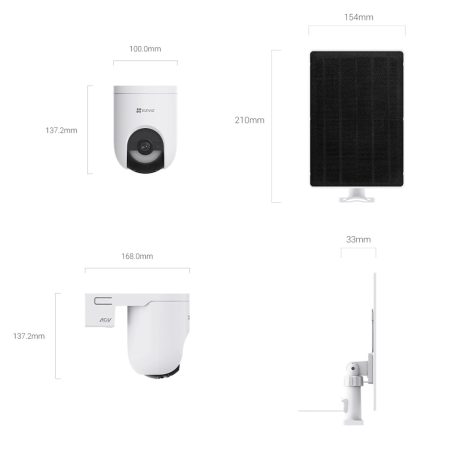 EZVIZ HB8C Lite Kültéri kamera és 5W napelem