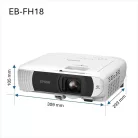 Epson EB-FH18 FHD lámpás projektor, Apple AirPlay 2, Wi-Fi,  4100 lumen